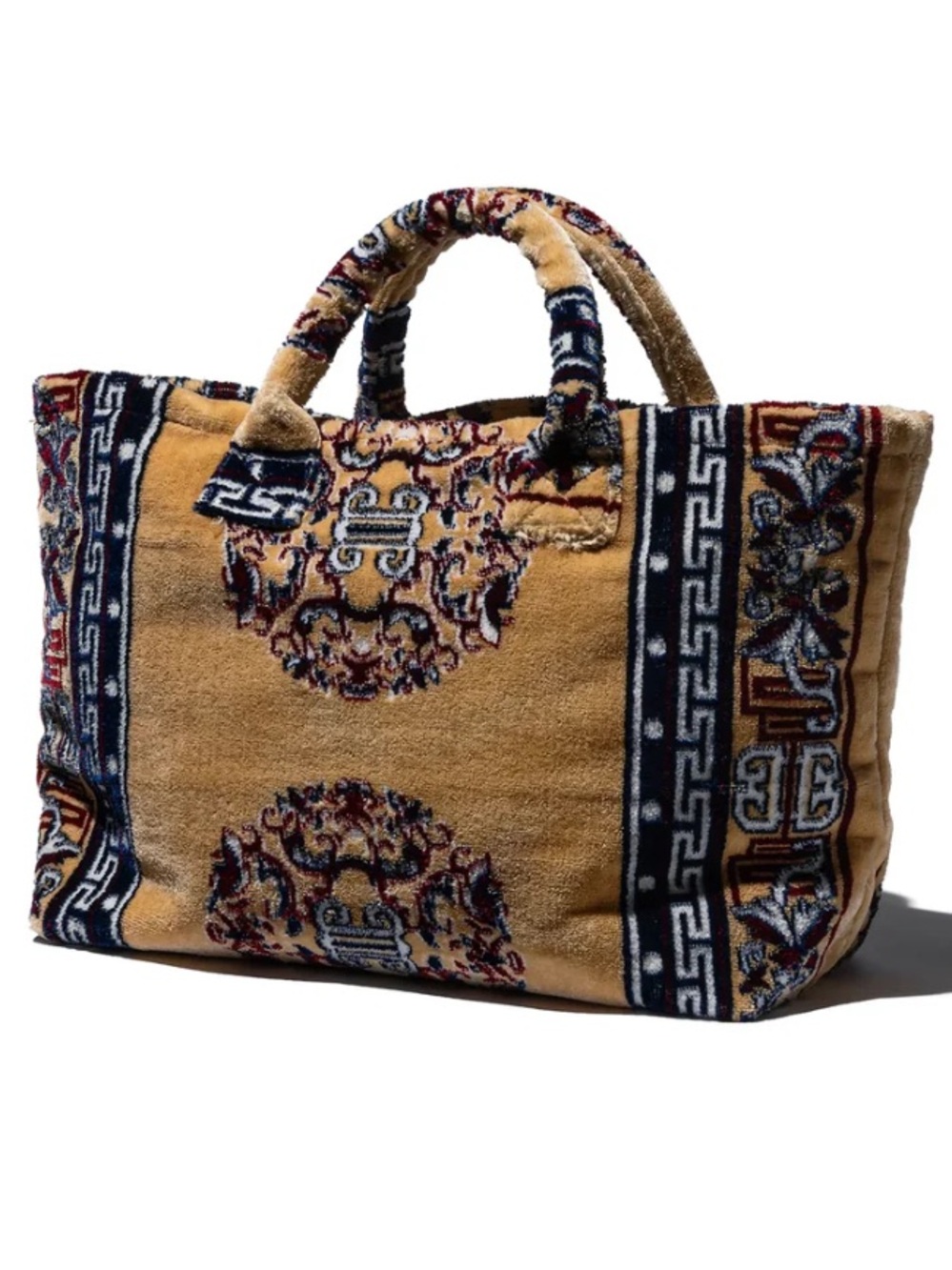 Polyester Cotton Rug Fabric Bag Yellow